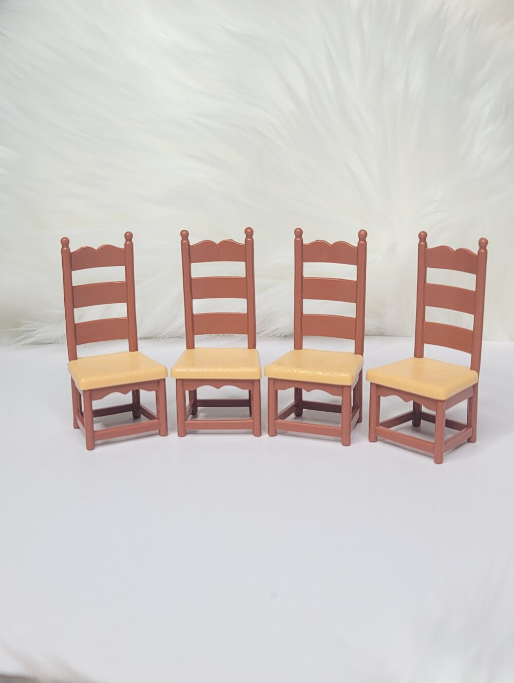 Vintage 1978 Fisher-Price My Dollhouse Dining Chairs Set Of 4
